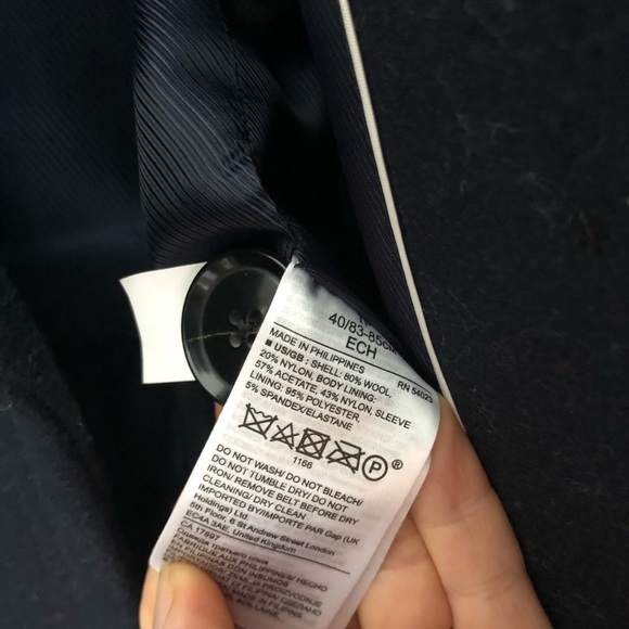 Banana Republic beautiful long wool peacoat - Picture 7 of 8